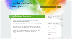 Desktop Screenshot of blog.lan-tech.ca